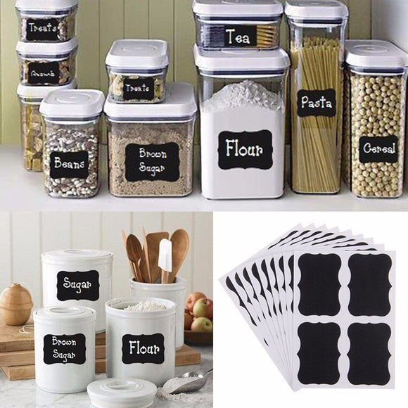 Kitchen Craft Chalk Board Stickers Organizer