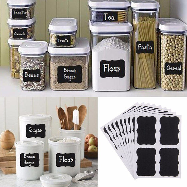 Kitchen Craft Chalk Board Stickers Organizer